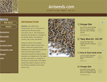 Tablet Screenshot of aniseeds.com